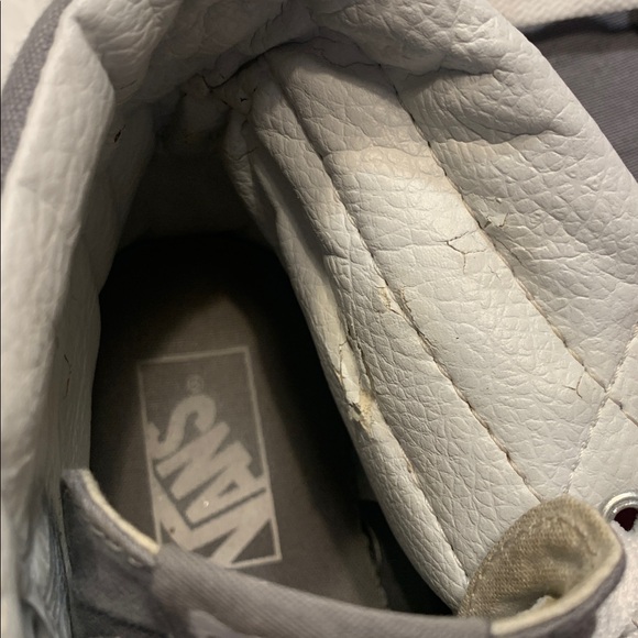 🌹 VINTAGE Vans • Gray and White High-Top Sneakers “WORLD’S #1 SKATEBOARD SHOE - Picture 6 of 15